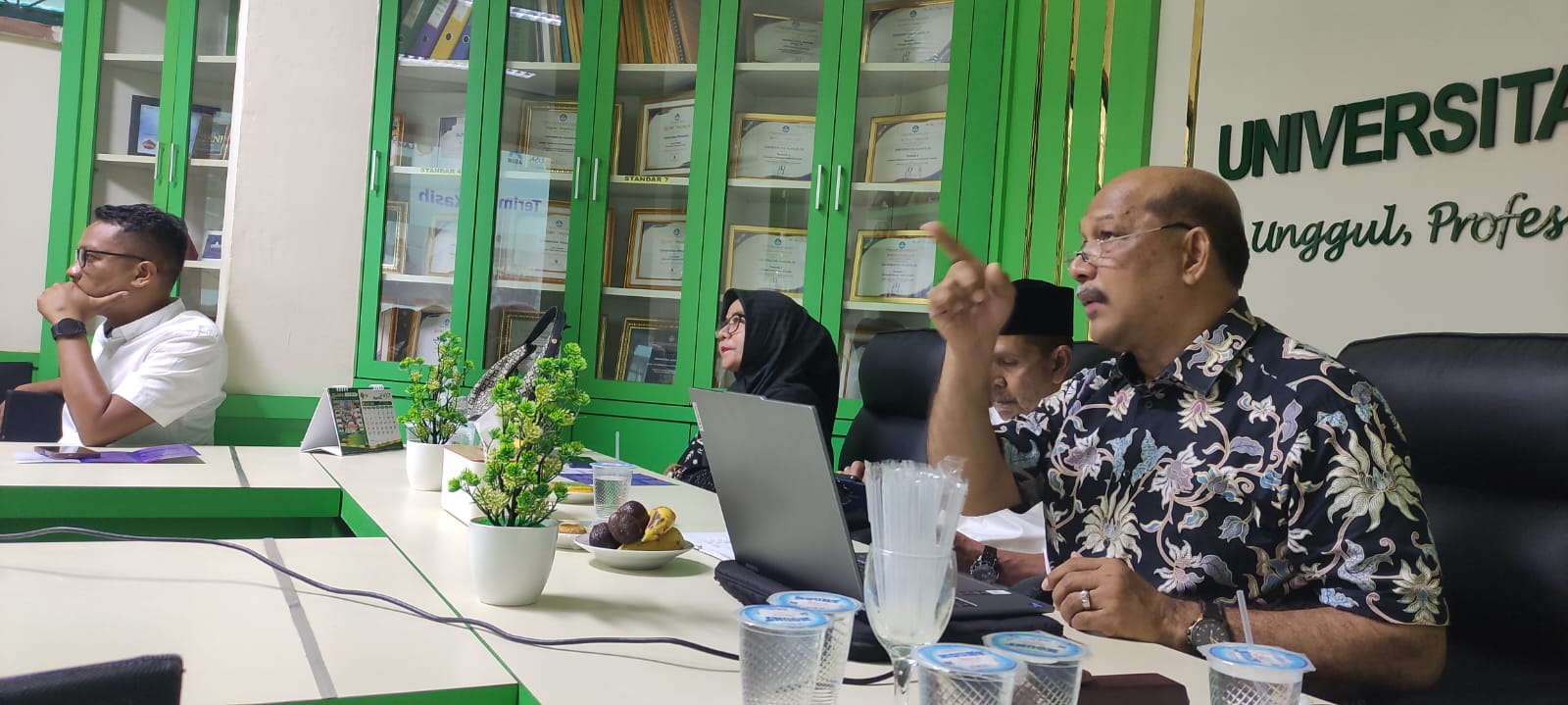 Sosialisasi PS DSV FKH USK ke Universitas Almuslim Bireun.