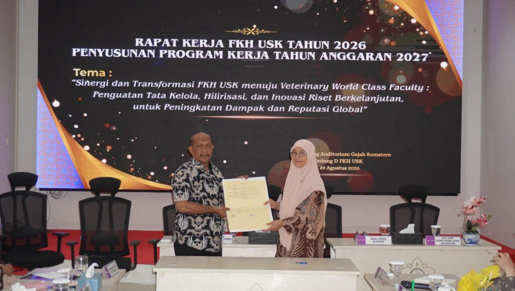 Pemaparkan Program Kerja Tahun 2027 PS DSV pada Raker FKH USK 2026