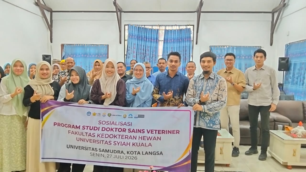 Sosialisasi PS DSV FKH USK ke Universitas Samudra Langsa